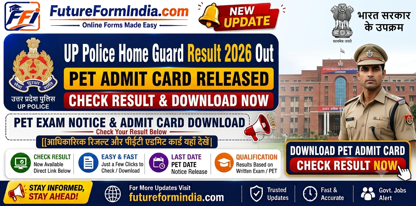 UP Police Home Guard Result 2026 Out, PET Admit Card